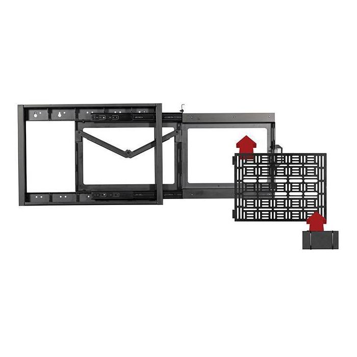 B-Tech Flat Screen Wall Mount With Slide-Out AV Storage Tray, black 6 B-Tech Flat Screen Wall Mount With Slide-Out AV Storage Tray, black 6