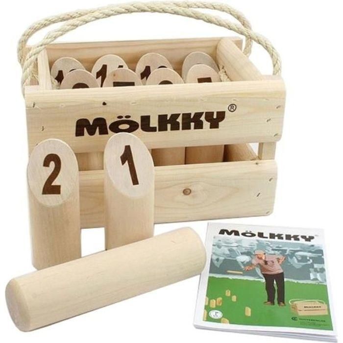 Tactic Molkky Bowling Game Versión de Lujo - Juego de Habilidad y Puntería para Exterior con 12 Bolos Numerados Familiar Mixto +7 años Tactic Molkky Bowling Game Versión de Lujo - Juego de Habilidad y Puntería para Exterior con 12 Bolos Numerados Familiar Mixto +7 años