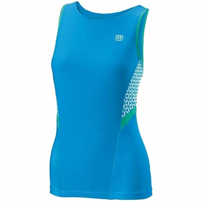 Camiseta de Tirantes Mujer Wilson Glamour Verde Reversible Tenis Azul 4