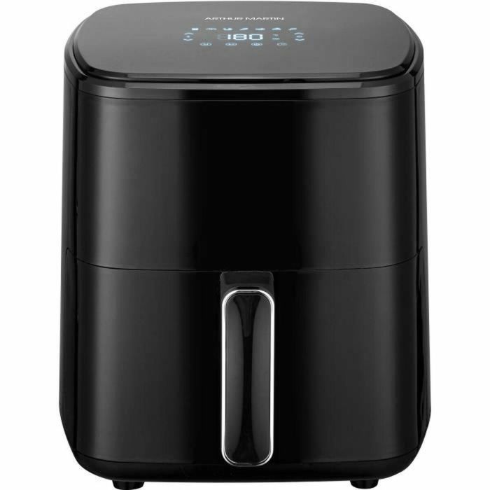 Freidora sin aceite - ARTHUR MARTIN - Airfryer 5 L - 1400 W - Pantalla táctil - 7 preajustes de cocción - Negra