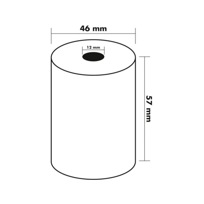 Rollo Sumadora Termico Q-Connect 57 mm Ancho X 47 mm Diametro Para Maquinas Tarjetade Creditos Sin Bisfenol A 10 unidades 1