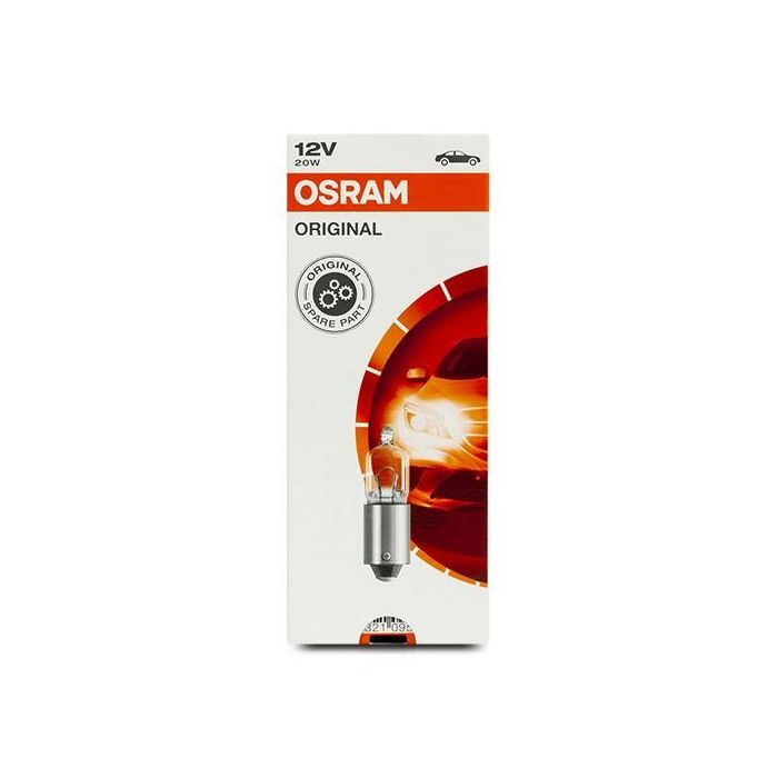 Bombilla para Automóvil Osram BA9S 12V 20W (10 pcs) 2 Bombilla para Automóvil Osram BA9S 12V 20W (10 pcs) 2
