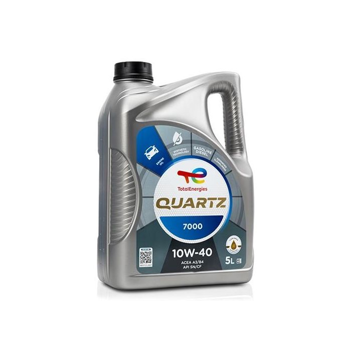 Aceite de Motor para Coche Total Quartz 7000 10W40 5 L