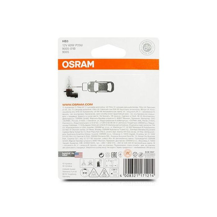 Abc Hb3 12 V 60 W 1 Osram 1