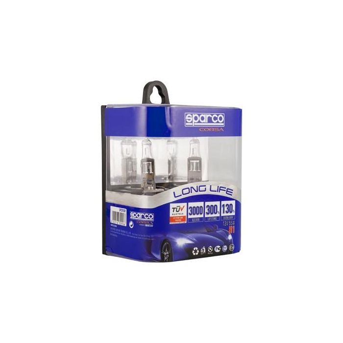 Abc Set Sparco H1 Long Life 130% E-Mark Cs6 1