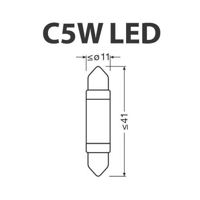 Abc C5 W 41 mm 0,6 W Sv8.5-8 Led 1