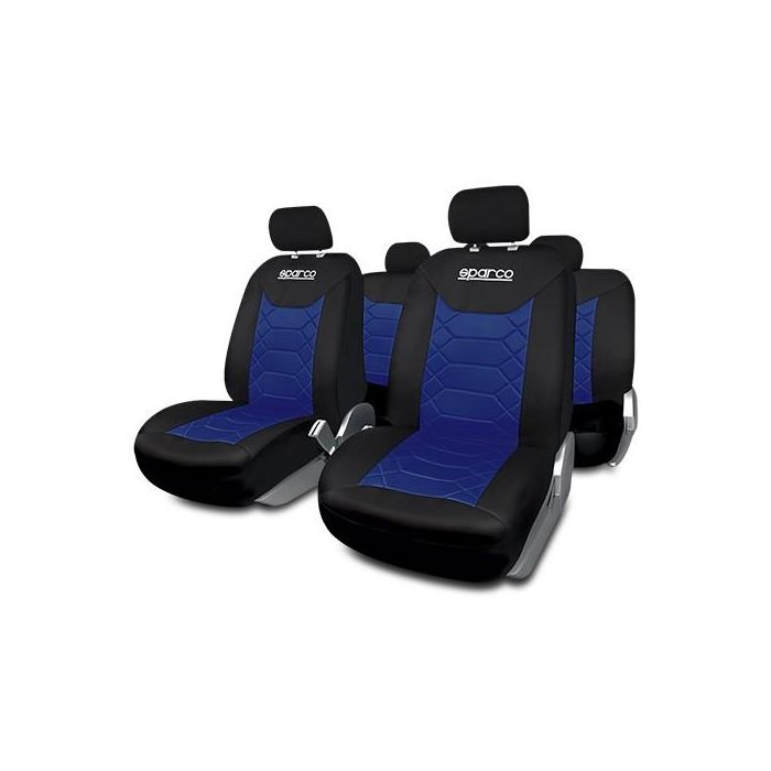 Fundas para Asientos de Coche Sparco SPC1016AZ Azul (11 pcs)