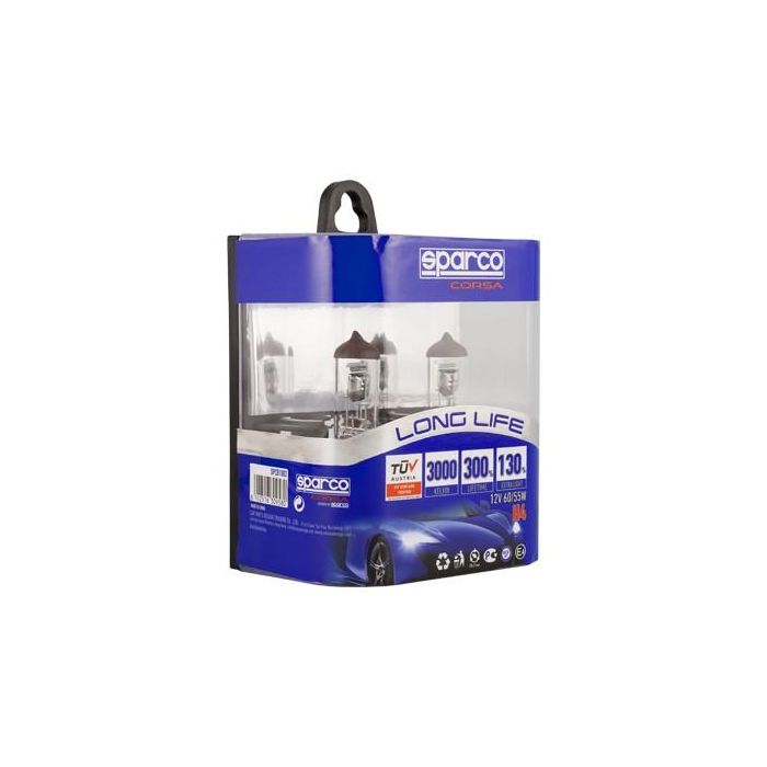 Abc Set Sparco H4 Long Life 130% E-Mark Cs6 1