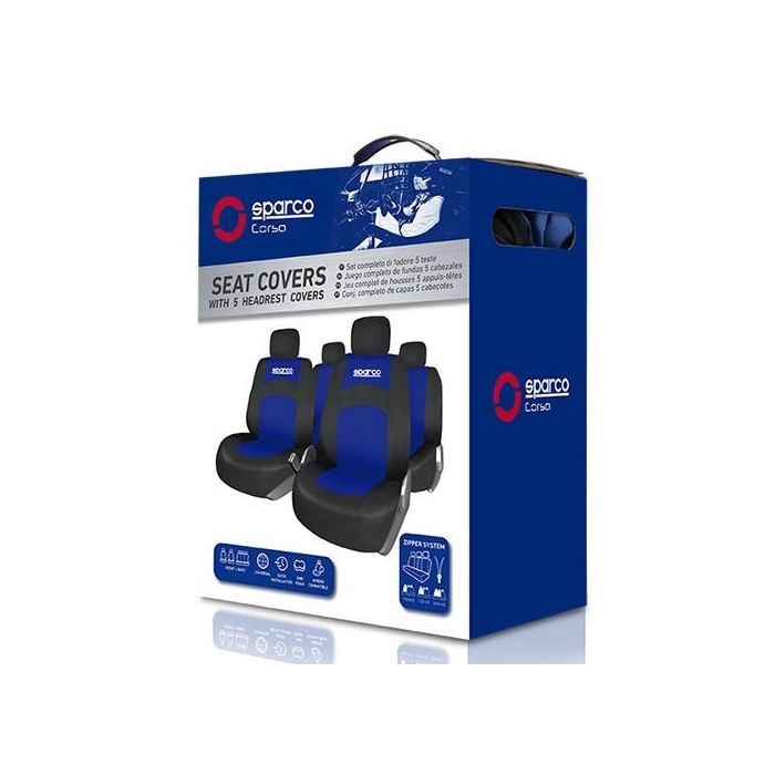 Sparco Juego Fundas 402 Intl Azul 2