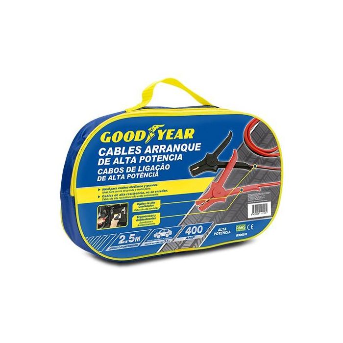 Abc Cables Arranque 400 Amp -15 mm Good Year 2.5 M Cs6 2 Abc Cables Arranque 400 Amp -15 mm Good Year 2.5 M Cs6 2