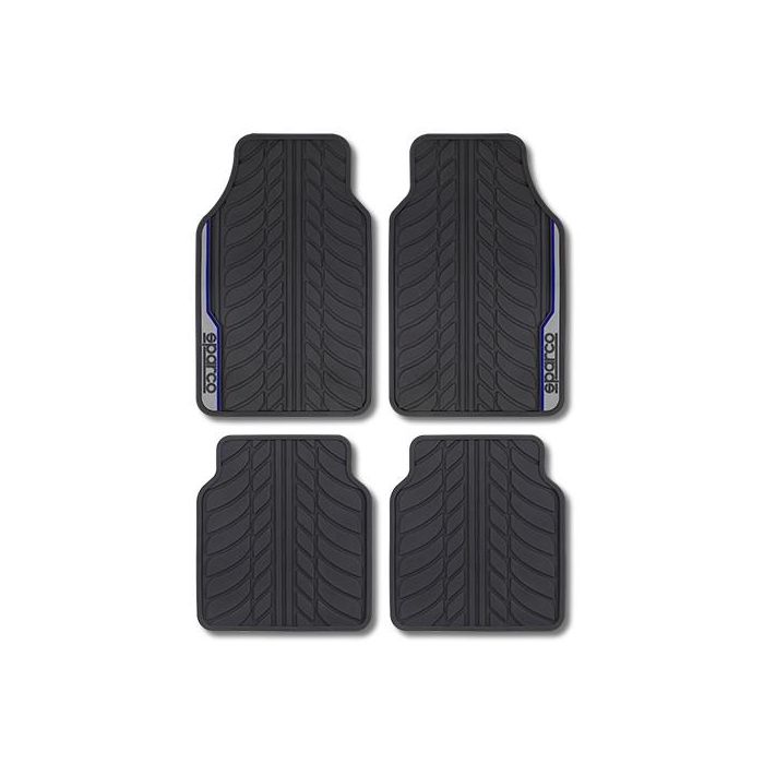 Alfombrilla para Coche SPCF507BL Negro/Azul