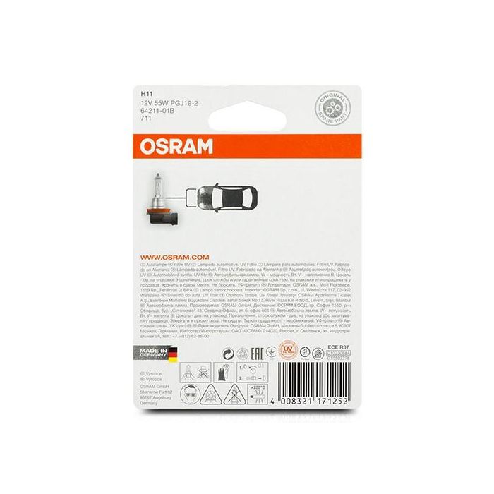 Abc H11 12 V 55 W 1 Osram 3 Abc H11 12 V 55 W 1 Osram 3