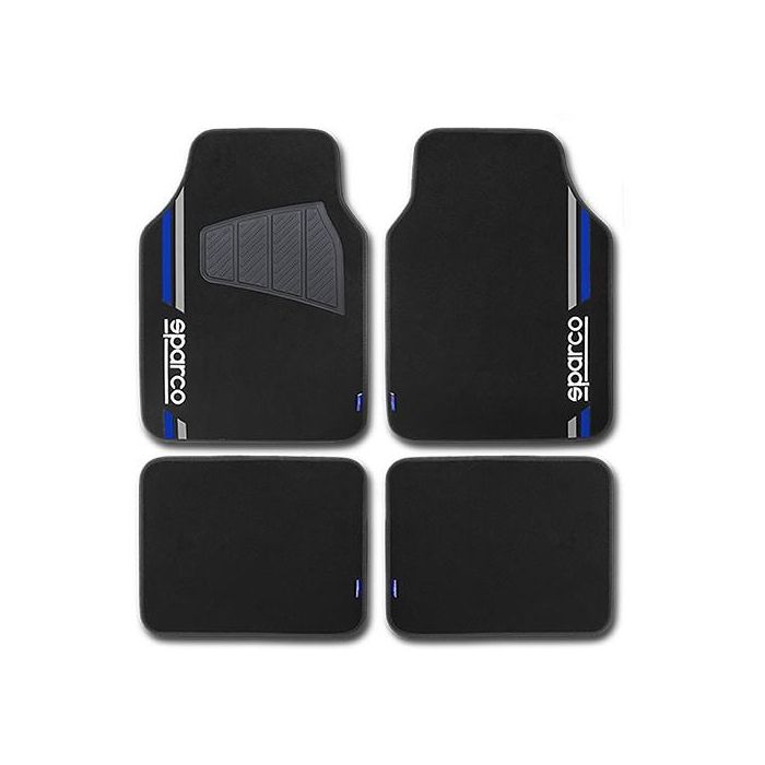 Set de Alfombrillas para Coche Sparco SPCF508BL Azul Universal