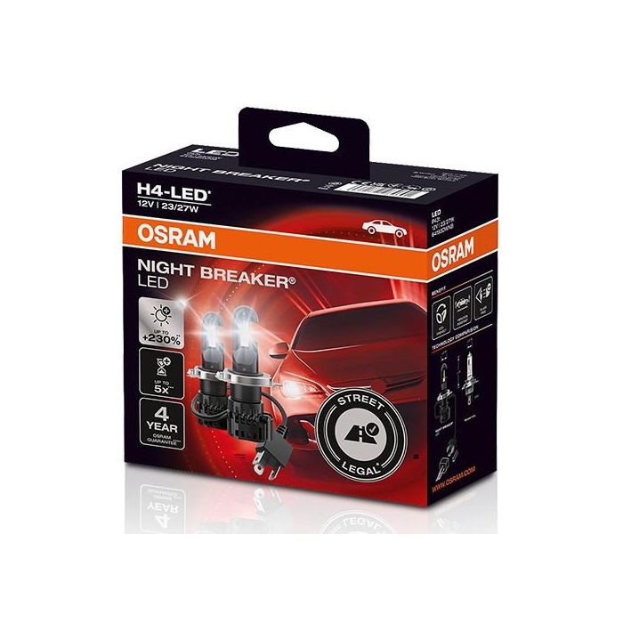 Bombilla para Automóvil Osram Nightbreaker CS4 H4 12 V LED (1 unidad)