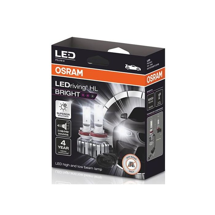 Bombilla para Automóvil Osram LEDriving HL H11 H16 H9 H8 12 V