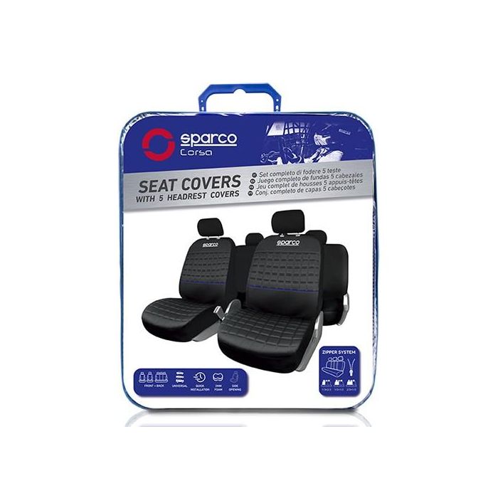 Fundas para Asientos de Coche Sparco Lazio Universal (11 pcs) 3