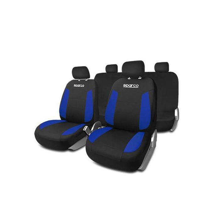 Fundas para Asientos de Coche Sparco Strada Negro/Azul