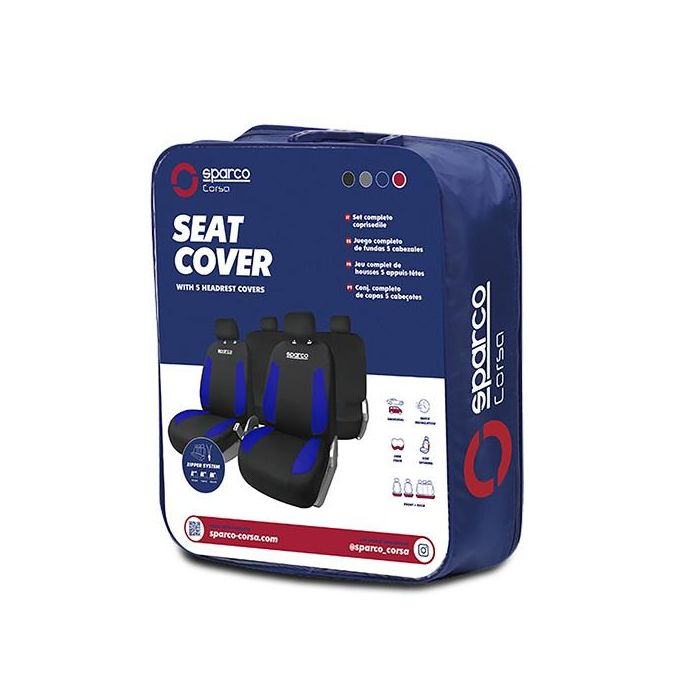 Abc Juego Fundas Strada Negro-Azul Cs6 1