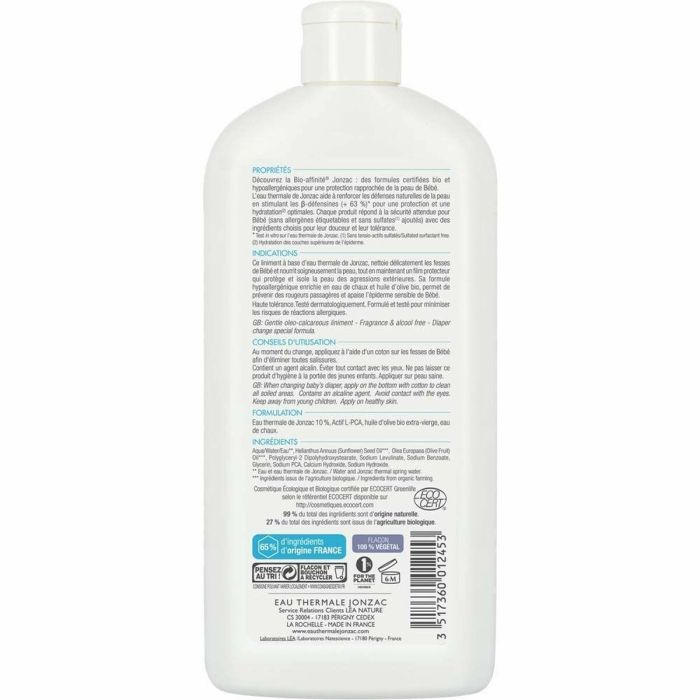 Crema Hidratante Intensiva Bebe Bio Eau Thermale Jonzac (500 ml) 1