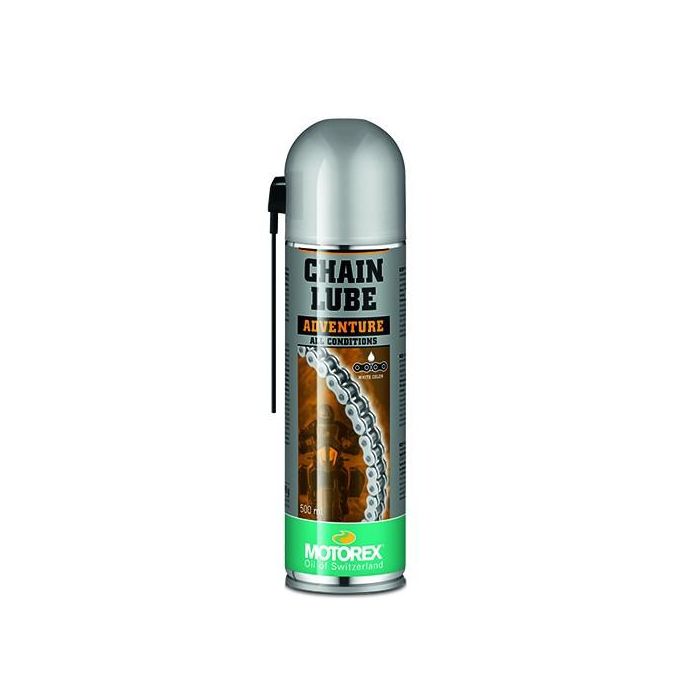 Motorex MTX306442 Lubricante Cadenas Chainlube Adventure 500 mL PTFE Adhesivo, Resistente Agua/Polvo, O/X-Ring Moto Carretera/Off-Road Motorex MTX306442 Lubricante Cadenas Chainlube Adventure 500 mL PTFE Adhesivo, Resistente Agua/Polvo, O/X-Ring Moto Carretera/Off-Road