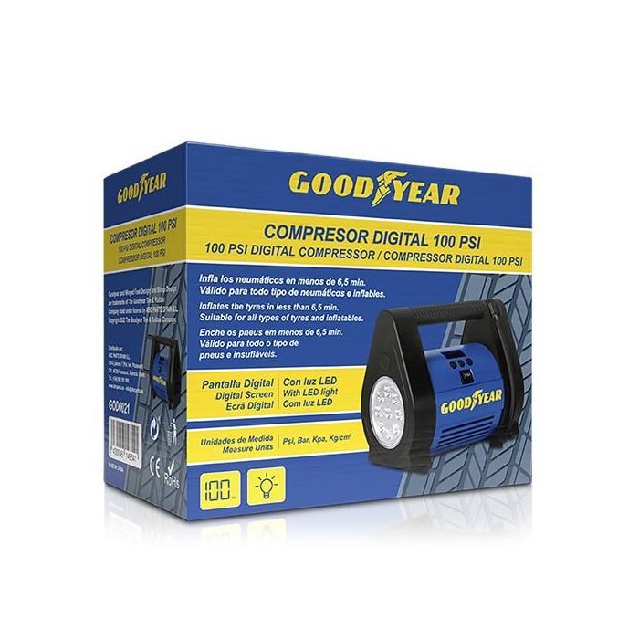 Compresor Digit Porta 100Psi 12 V 10A Cs4 GOD0021 1