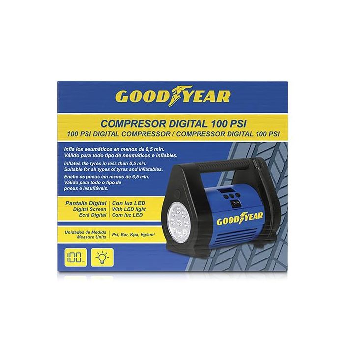 Compresor Digit Porta 100Psi 12 V 10A Cs4 GOD0021 3