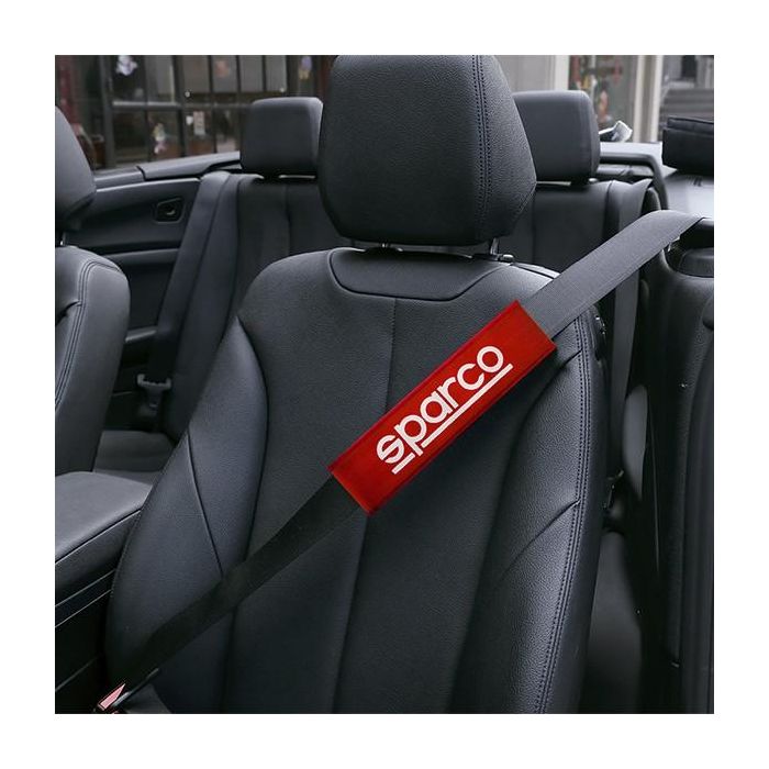 Almohadillas para Cinturón de Seguridad Sparco SPC1209RD Rojo