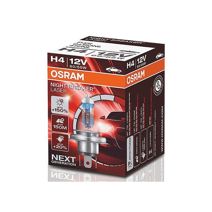 Bombilla para Automóvil Osram 64193NL H4 12V 60/55W 3900K