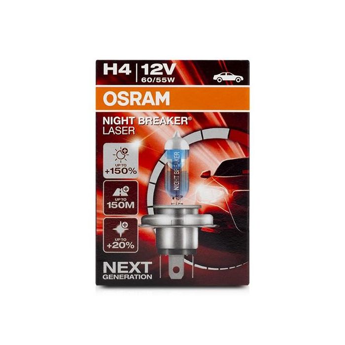 Abc H4 1 Night B Laser 55-60 W 12 V Next Generation +150% 2