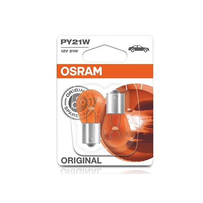 Bombilla para Automóvil OS7507-02B Osram OS7507-02B PY21W 21W 12V (2 Piezas)