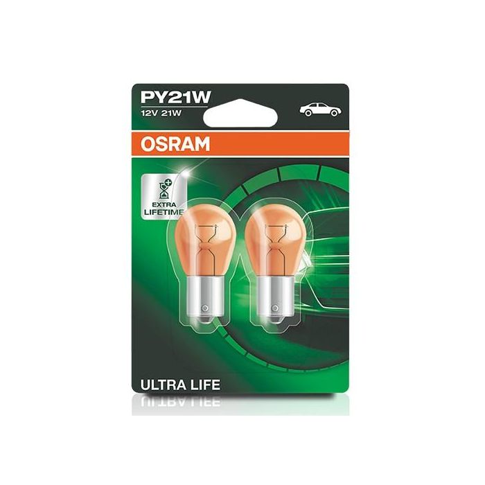 Bombilla para Automóvil OS7507ULT-02B Osram OS7507ULT-02B PY21W 21W 12V (2 Piezas)