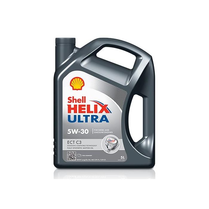 Aceite de Motor para Coche Shell Helix Ultra A10 ECT C3 5W30 C3 5 L