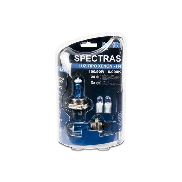 Spectras H4 12 V Tipo Xenon 100-90 W-6.000K Cs12 1