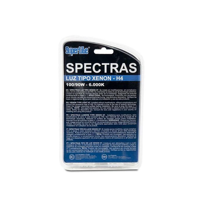 Spectras H4 12 V Tipo Xenon 100-90 W-6.000K Cs12 2