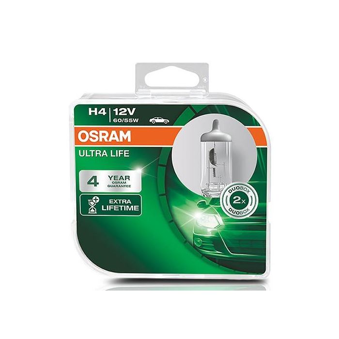 Bombilla para Automóvil Osram Ultra Life H4 12V 60/55W