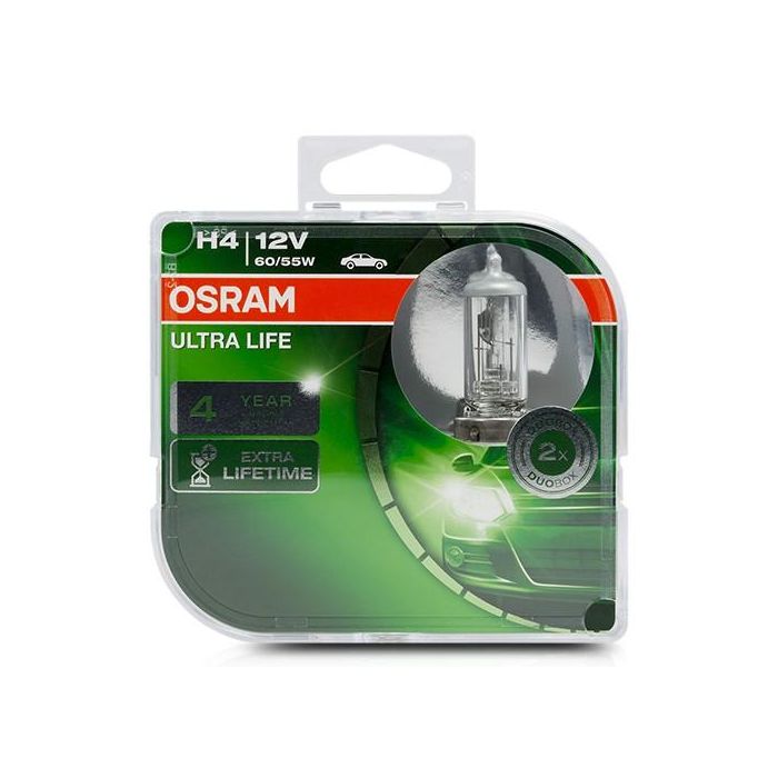 Bombilla para Automóvil Osram Ultra Life H4 12V 60/55W 3