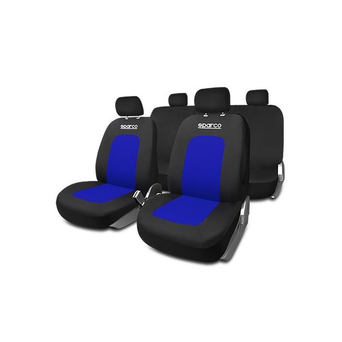 Fundas para Asientos de Coche Sparco Sport Negro/Azul