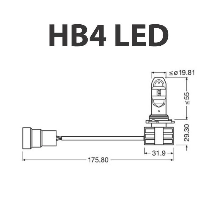 Kit Ledriving Hb4 Cool White OS9736CW 1