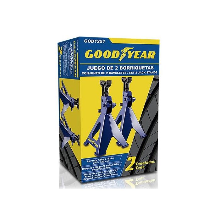 Abc Borriqueta Acero 2Ton Jgo 2 Unidades Goodyear Cs1 2