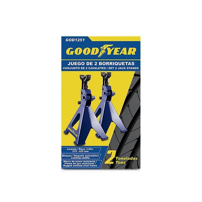 Abc Borriqueta Acero 2Ton Jgo 2 Unidades Goodyear Cs1 4