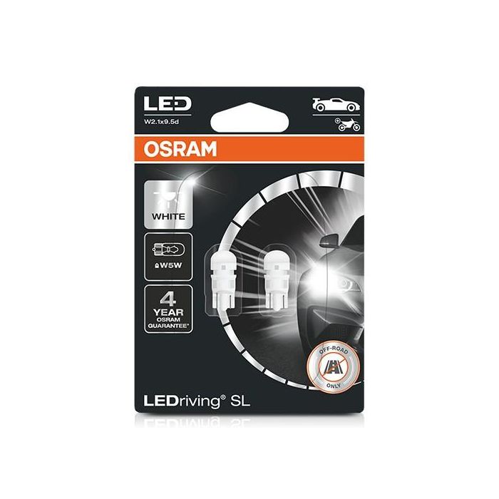 Bombilla para Automóvil Osram OS2825DWP-02B W5W 0,8 W 12 V 6000 K