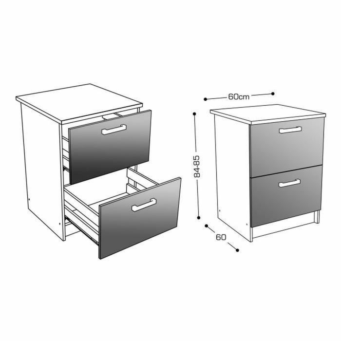 Mueble Auxiliar Blanco 60 x 60 x 85 cm 1