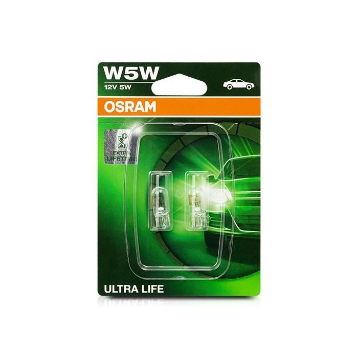 Bombilla para Automóvil OS2825ULT-02B Osram OS2825ULT-02B W5W 5W 12V (2 Piezas)