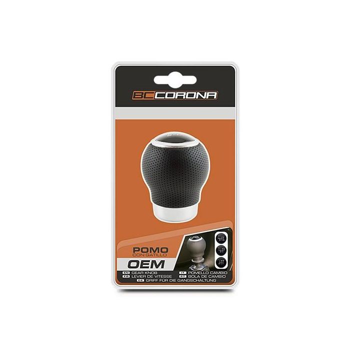 Abc Pomo Oem Corto Piel Negra Gatillo 27 mm Cs6 2