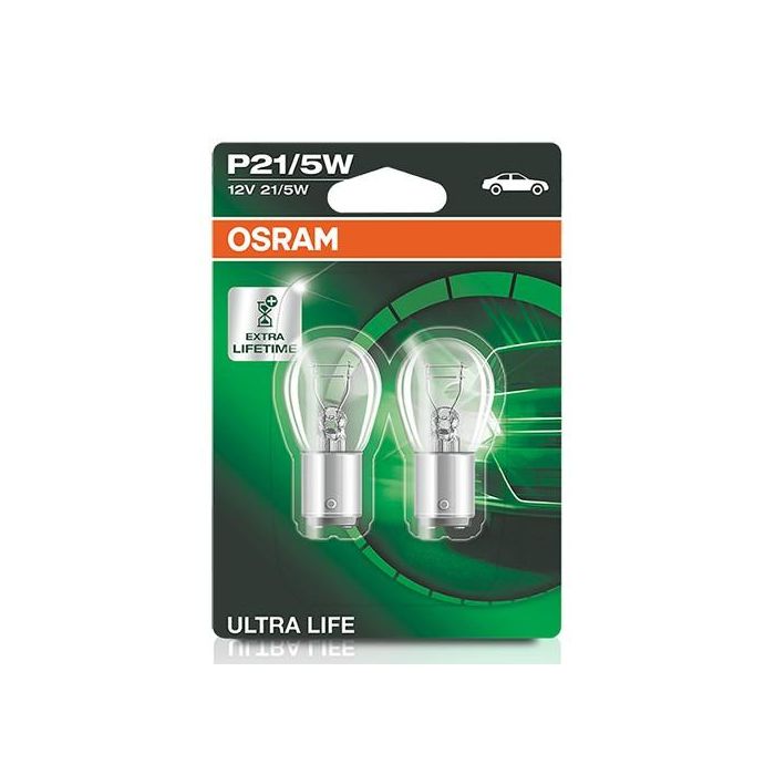 Bombilla para Automóvil OS7528ULT-02B Osram OS7528ULT-02B P21/5W 21/5W 12V (2 Piezas)