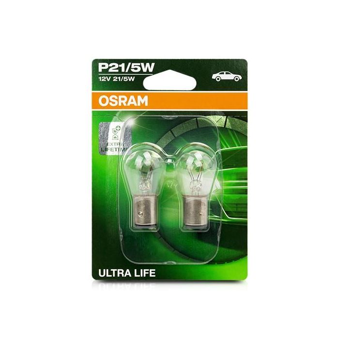 Bombilla para Automóvil OS7528ULT-02B Osram OS7528ULT-02B P21/5W 21/5W 12V (2 Piezas) 2