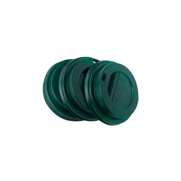 Tapa verde vaso 8/12 oz (250 ml) -100ud- Tapa verde vaso 8/12 oz (250 ml) -100ud-