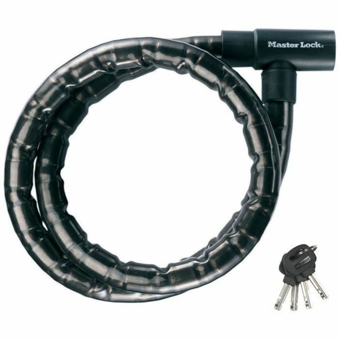 Master Lock 8115EURDPS candado de cable con llave de acero - Negro