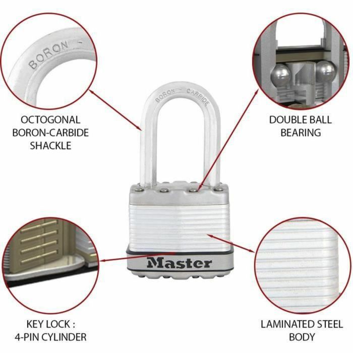 Candado de llave Master Lock Acero 50 mm 2