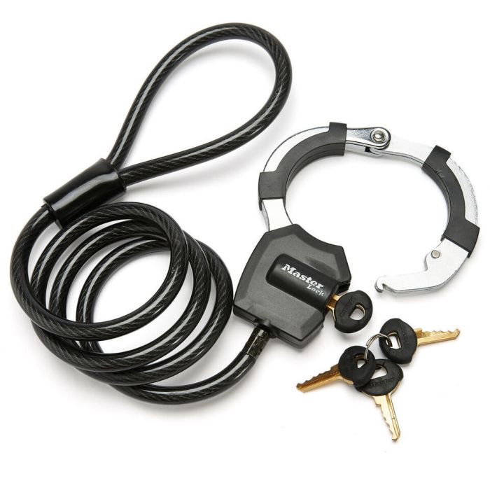 Cable con candado Master Lock Negro 1